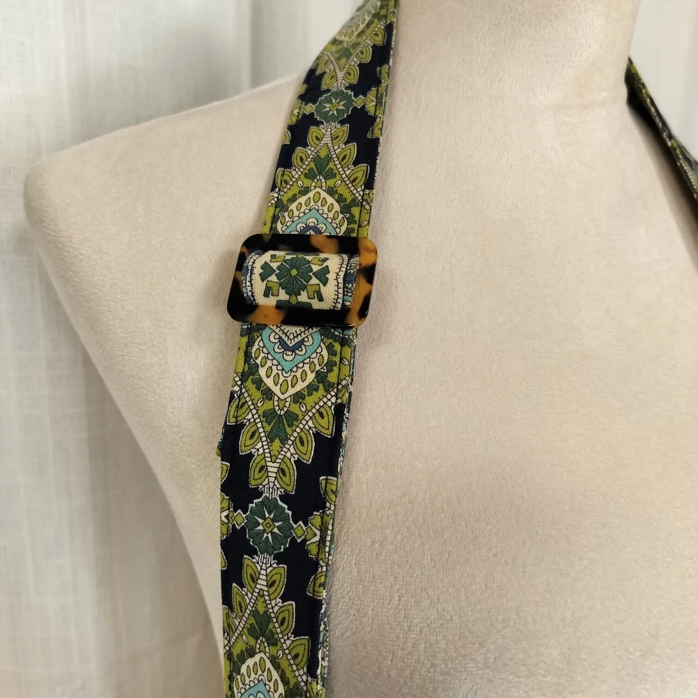 2/$30 Vera Bradley Cambridge Green Shoulder‎ Bag Purse Adjustable Strap OS